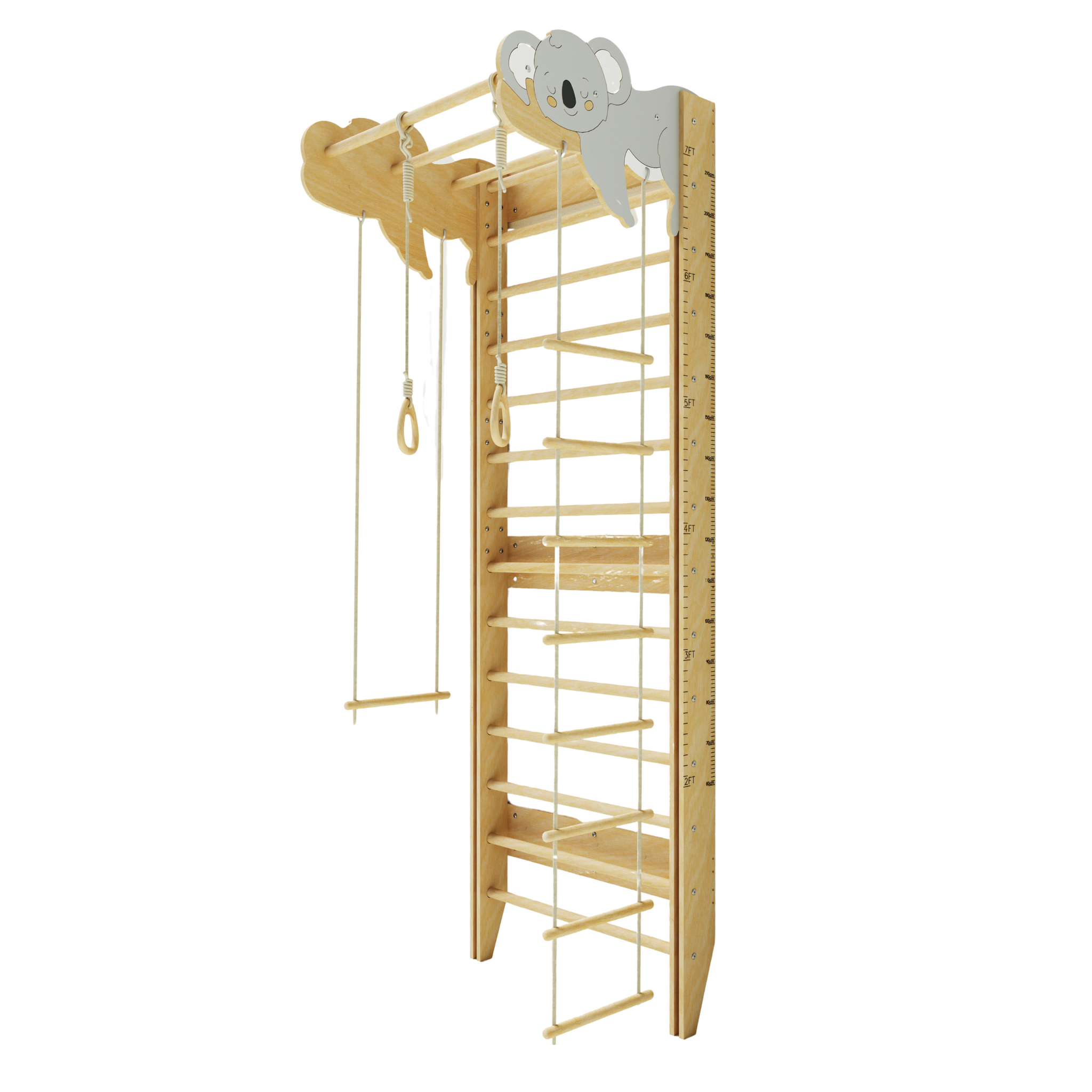 Koala Swedish Ladder Wall Gym – Montessori Climbing Wall & Kids