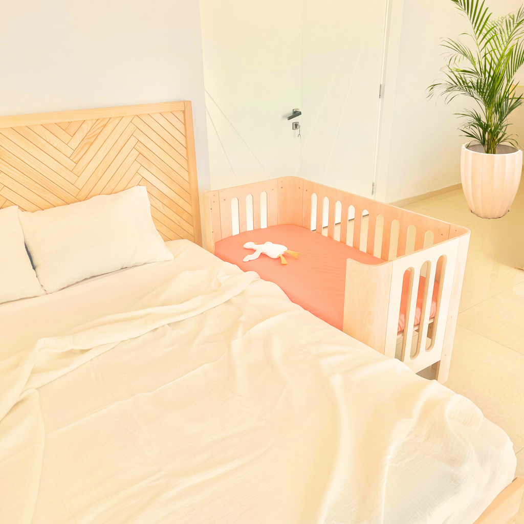 Multifunctional 5in1 Crib Co Sleeper Crib Montessori Bed Desk Sof Simre Kids