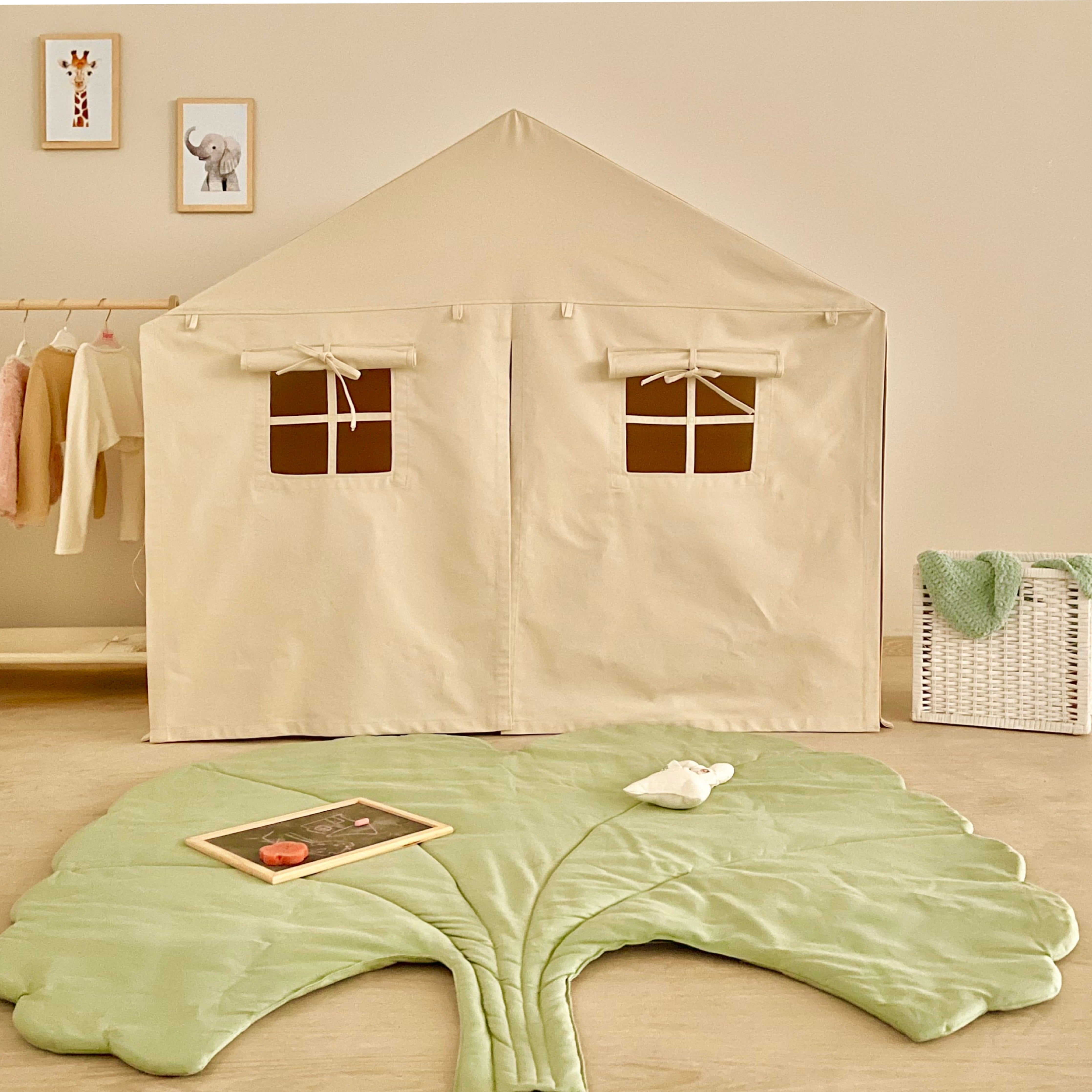 montessori tent 100% Cotton Full Tent Cover For Woodland House Montessori Bed – Simre Kids